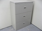 オカムラ 42-A 3段ラテラル書庫 天板付き H1120 D400