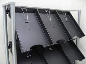 オカムラ パンフレットスタンド A4判3列5段 H1600