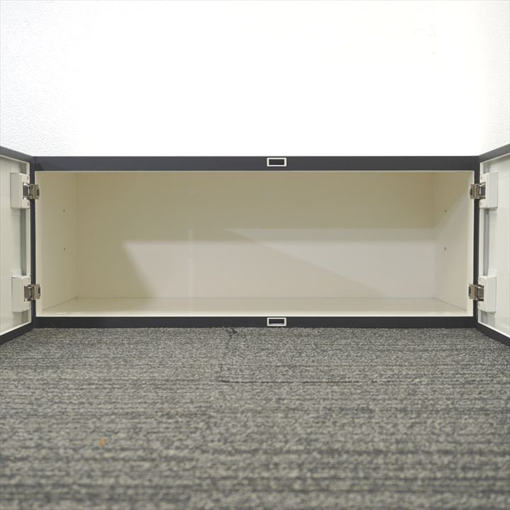 オカムラ レクトライン 両開き書庫 H340 黒カッティングシート 特価品