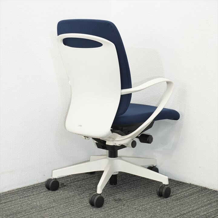 イトーキ フルゴ 肘付 ハイバック ネイビーブルー 特価品