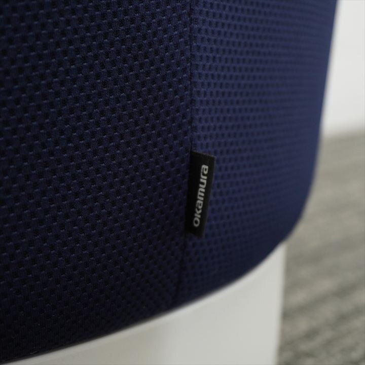 オカムラ メロウ スツール 四角形 インディゴ