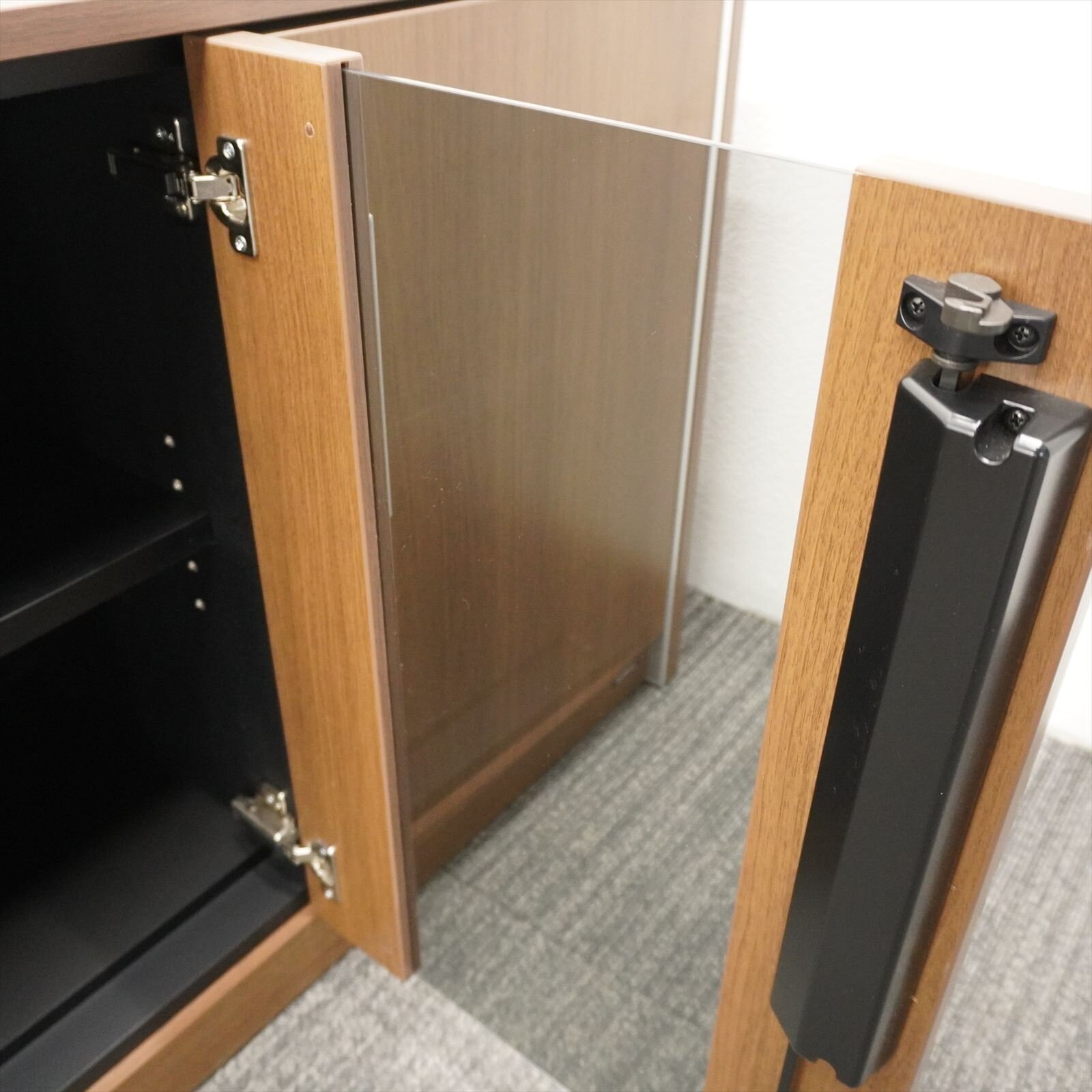 オカムラ EX-F300 木製サイドボード W1840 D450 H725