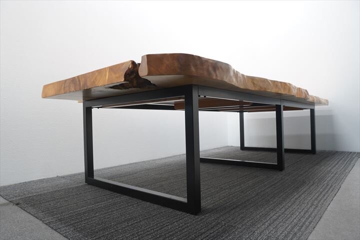 【自社便対応のみ】木製ダイニングテーブル W3200 D1020-1400 H710