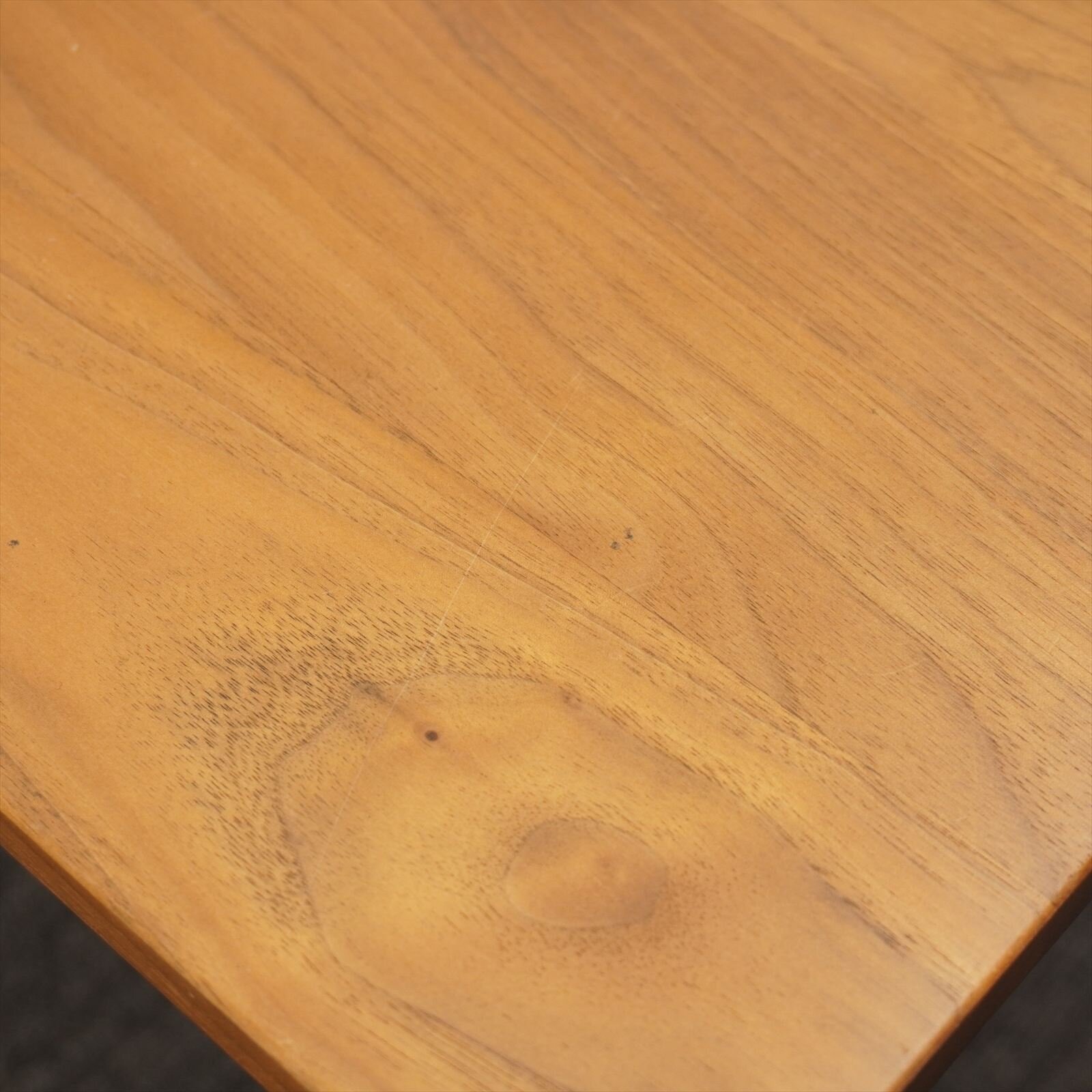 カリモク テーブル×1台 チェア(ブラック色)×2脚 3点セット