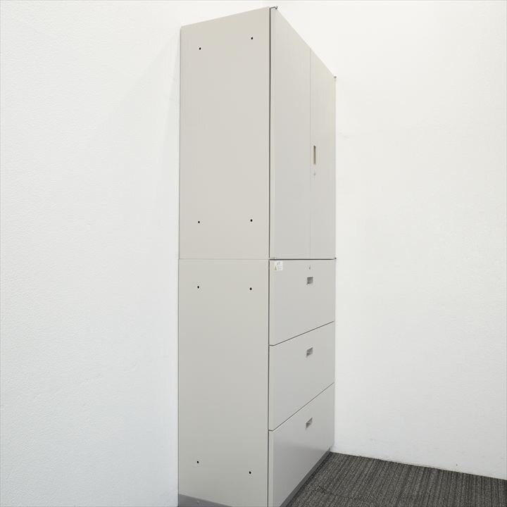 イトーキ シンライン（後期） 3段ラテラル+両開き書庫 H2140 WE色