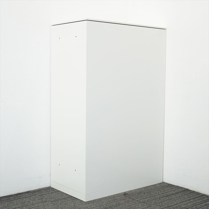 オカムラ レクトライン ２枚引戸書庫 天板付 W800 D450 H1265