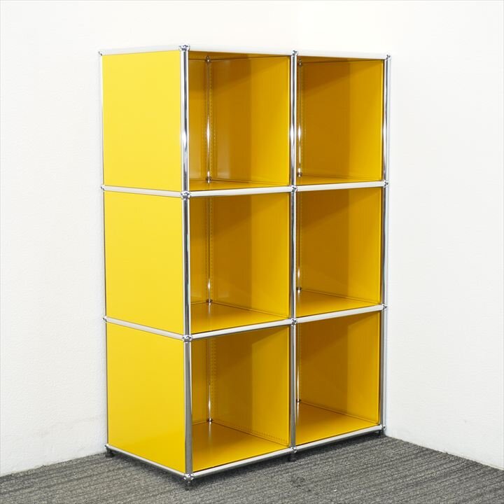 USMハラー ユニット 2列3段 オープン W723 D373 H1090イエロー