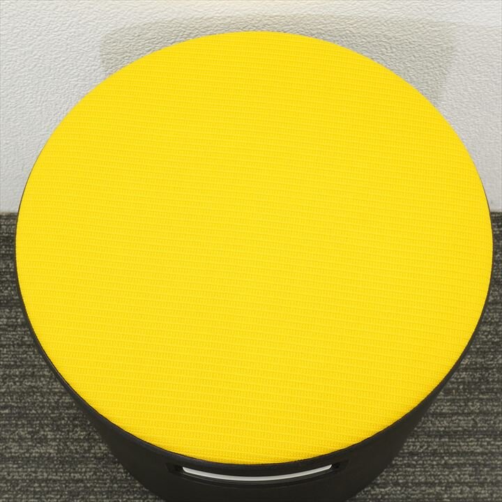 スチールケース ターンストーンブイ スツール Φ458 イエロー／ブラック