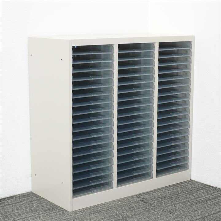 コクヨ 整理庫 ３列１８段 オープントレー W880 D400 H880 特価品（2）