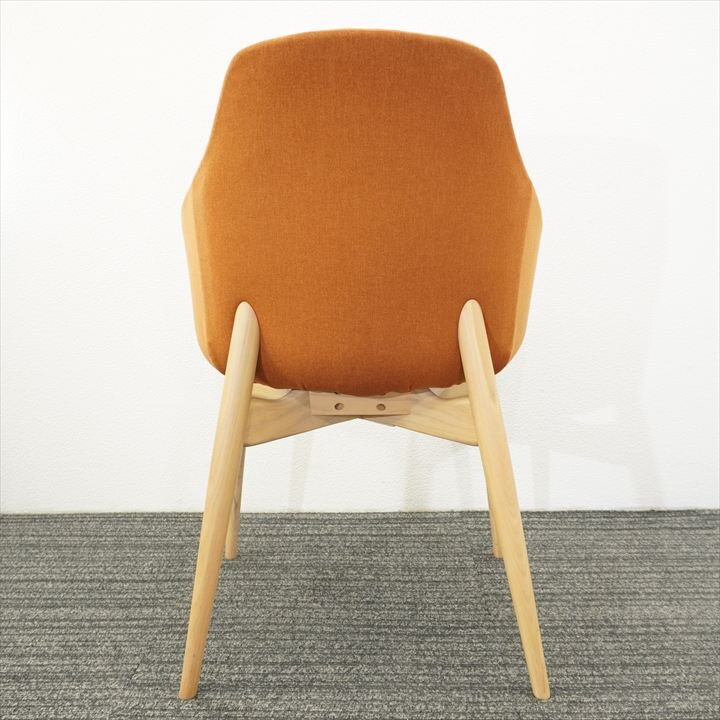 相合家具 ケイク２ ミーティングチェアー オレンジ