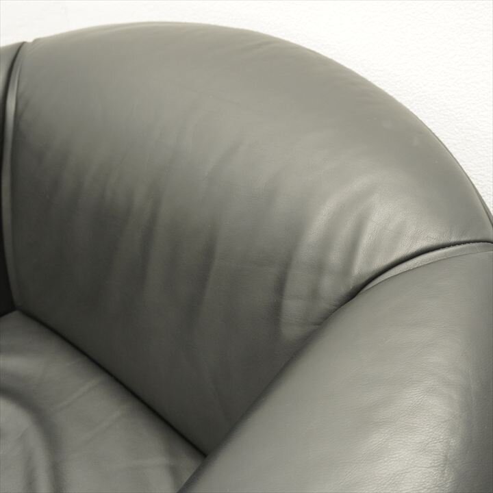 WITTMANN ヴィットマン 1Pソファ 本革 ブラック (2)- 中古オフィス家具