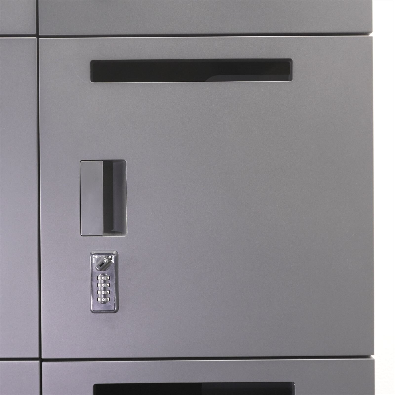 イトーキ エスキャビネット ダイヤル式8人用パーソナルロッカー H1790 ブラック