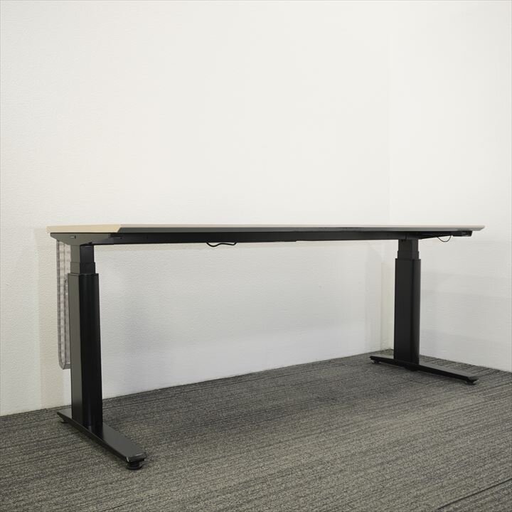 オカムラ プリシード 昇降デスク 木目 W1800(1750) 特価品