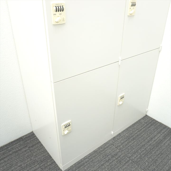 オカムラ レクトライン ダイヤル式6人用モバイルロッカー W900 D450 H1810