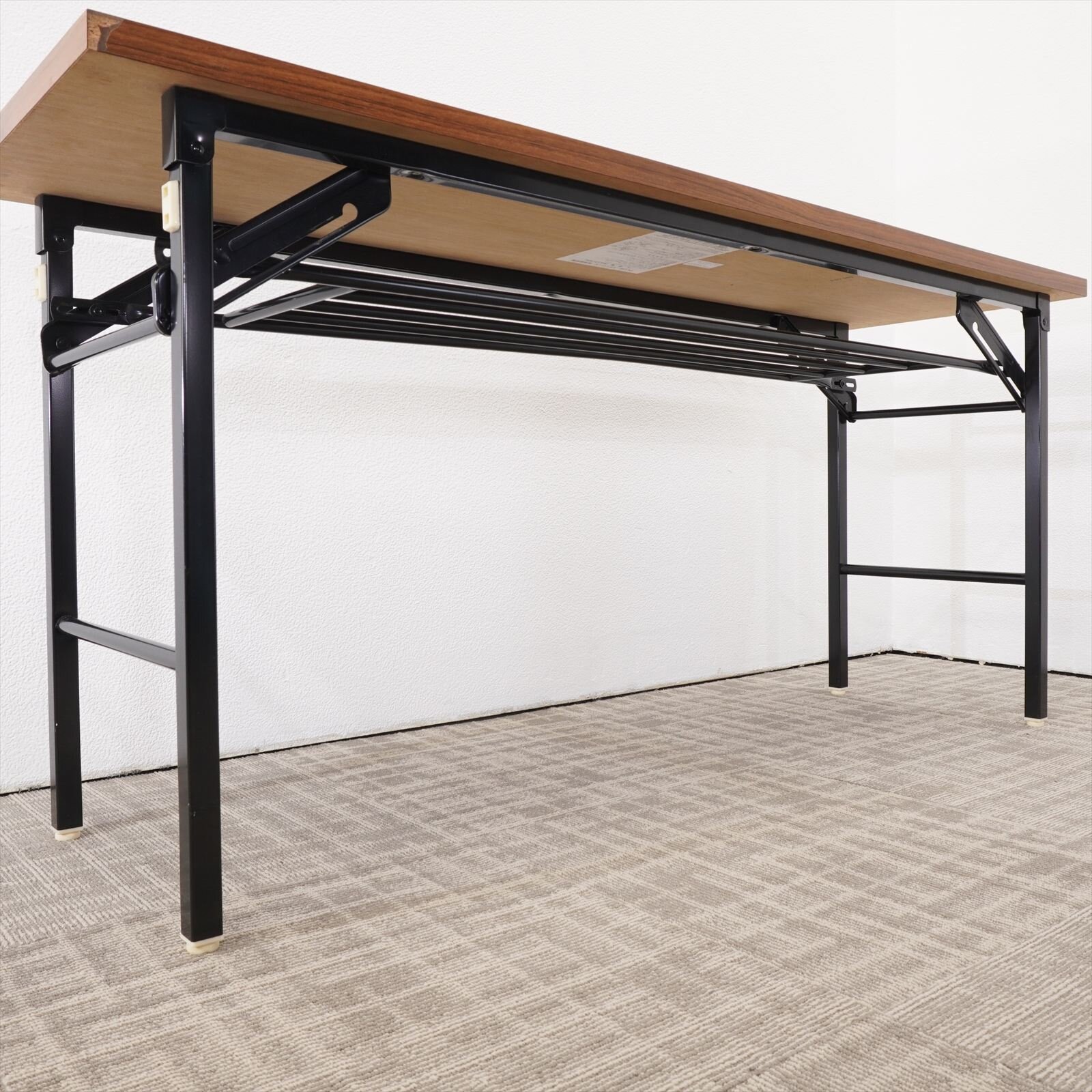 プラス YT 折りたたみテーブル 1545 H700 ファインチーク