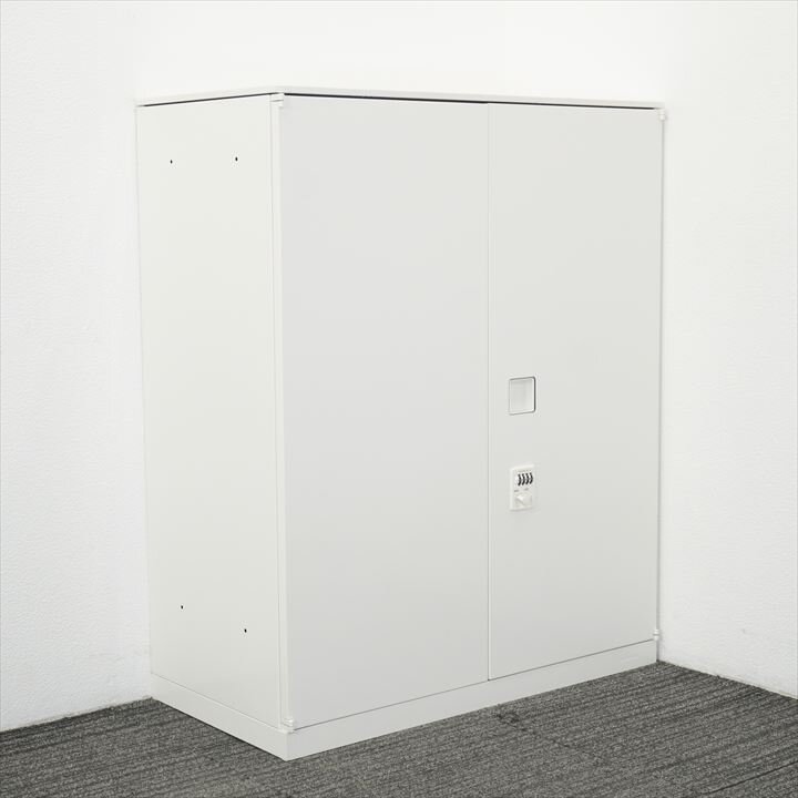 オカムラ レクトライン ダイヤル式両開き書庫 天板付 W900 D450 H1115