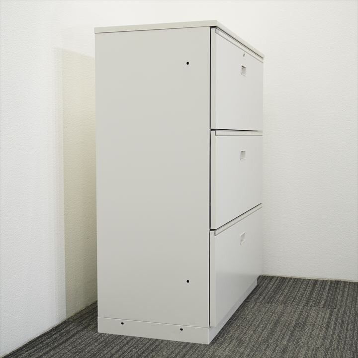 イトーキ シンライン3段ラテラル書庫 天板付 H1120 W9色