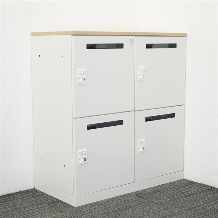 イトーキ サフィ ダイヤル式 4人用モバイルロッカー