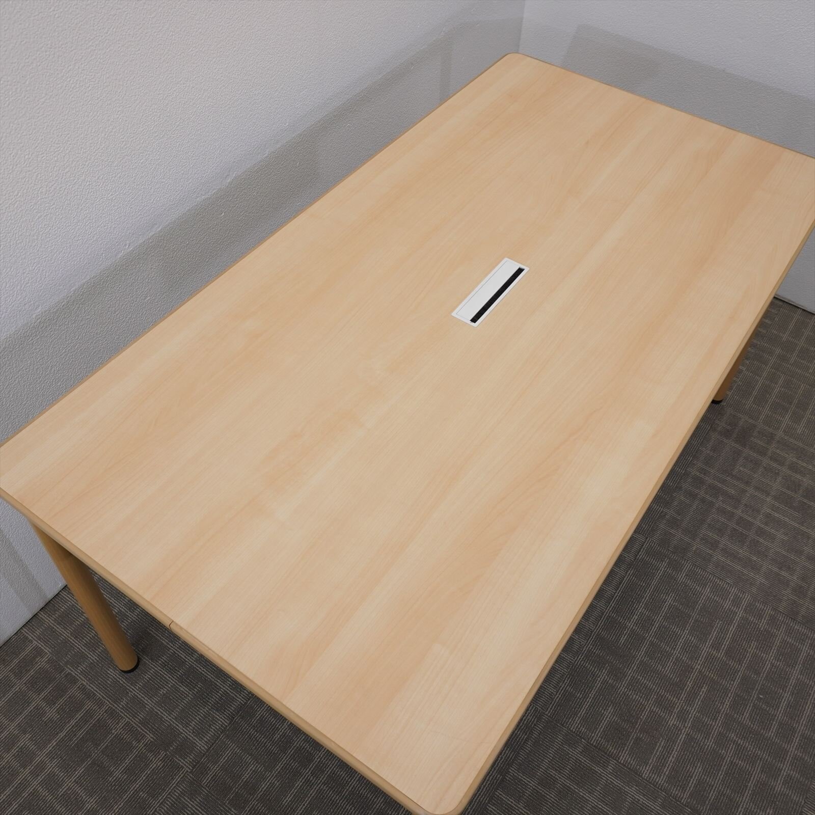 パブリック ミーティングテーブル 1580 H720 木目