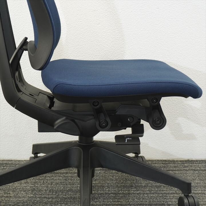 イトーキ セレーオ 肘無し ハイバック クロスバック ネイビーブルー