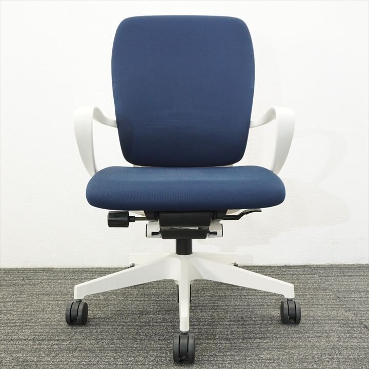 イトーキ フルゴ 肘付 ハイバック ネイビーブルー