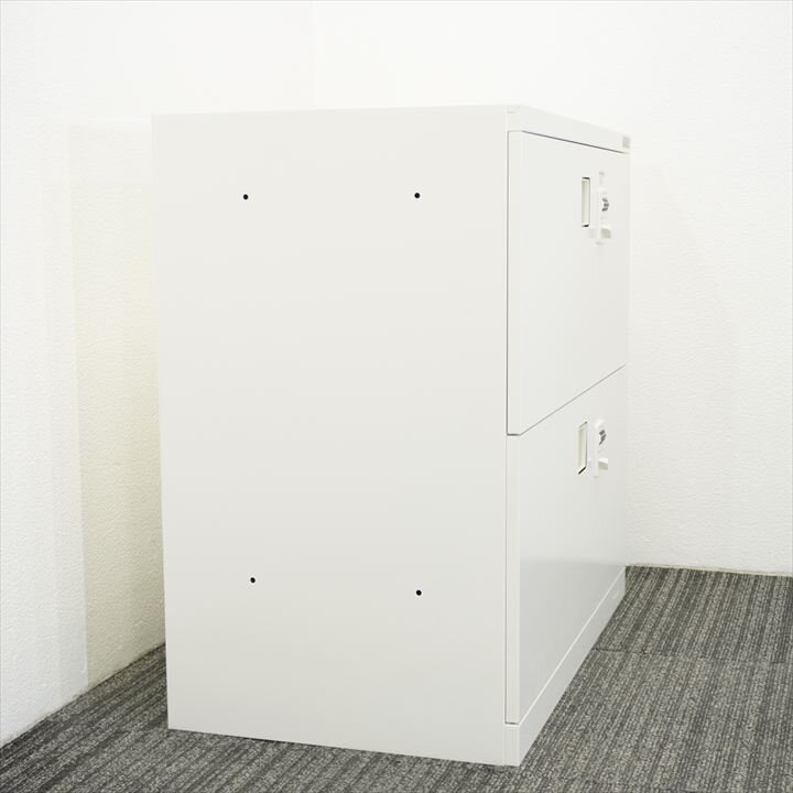 オカムラ レクトライン ダイヤル式セパレートロック2段ラテラル(個別ロック)書庫 W800D450H760