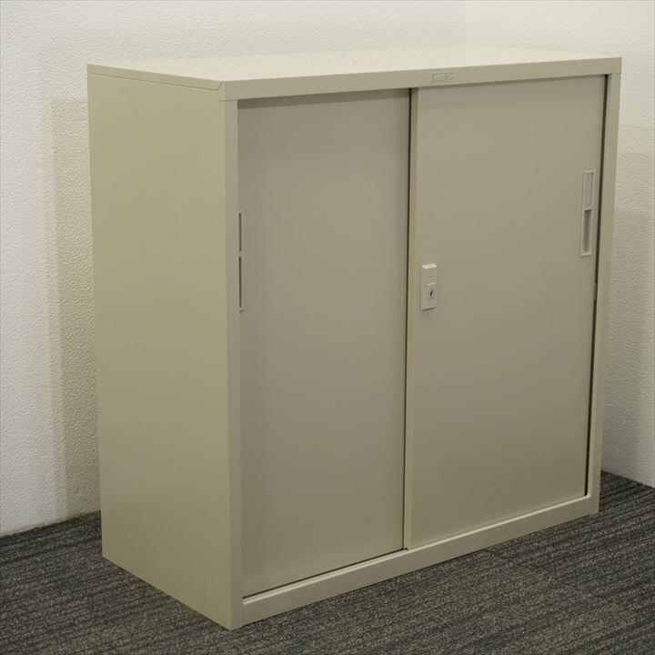 ライオン スチール扉引戸書庫 W880D400H880