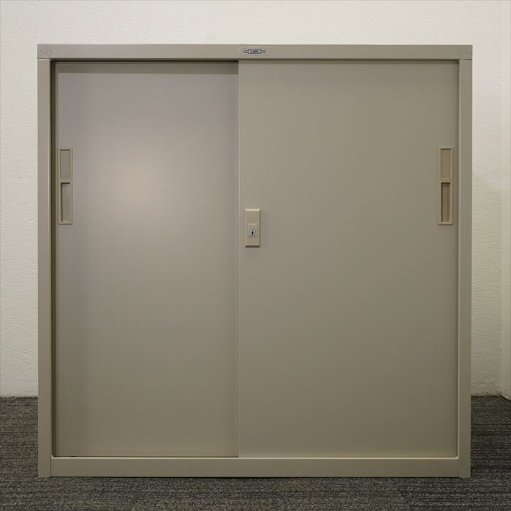 ライオン スチール扉引戸書庫 W880D515H880