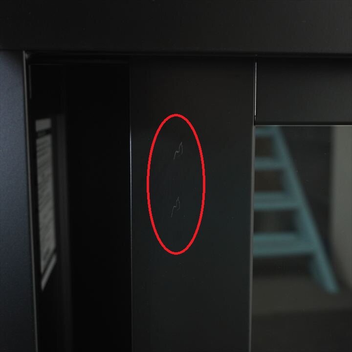 ホウコク工業 ガラス引戸書庫 ブラック W1200 D400 H880