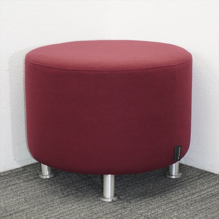 スチールケース スツール Φ600 レッド