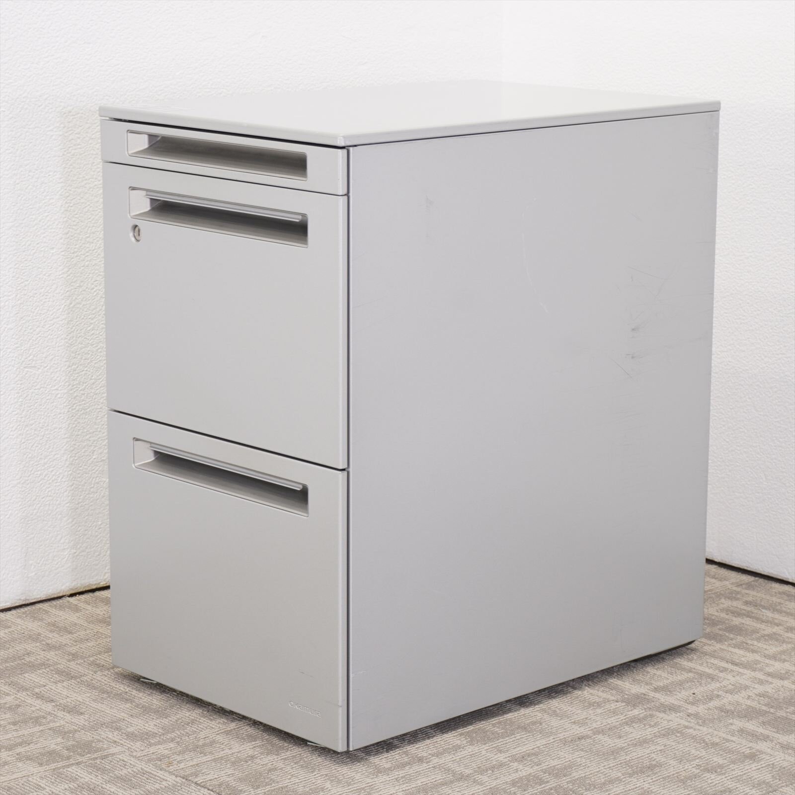 オカムラ アドバンス 3段ワゴン ペントレー H650 シルバー