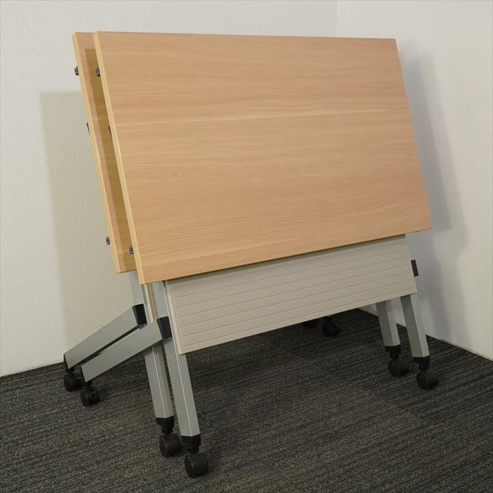 ウチダ プラッテ フラップテーブル W1000 D600 H720 木目