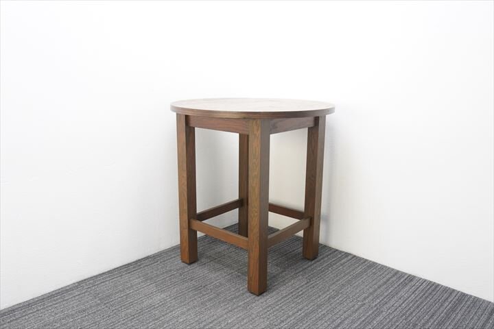 木製丸ハイテーブル Φ1000 H1050 (2)