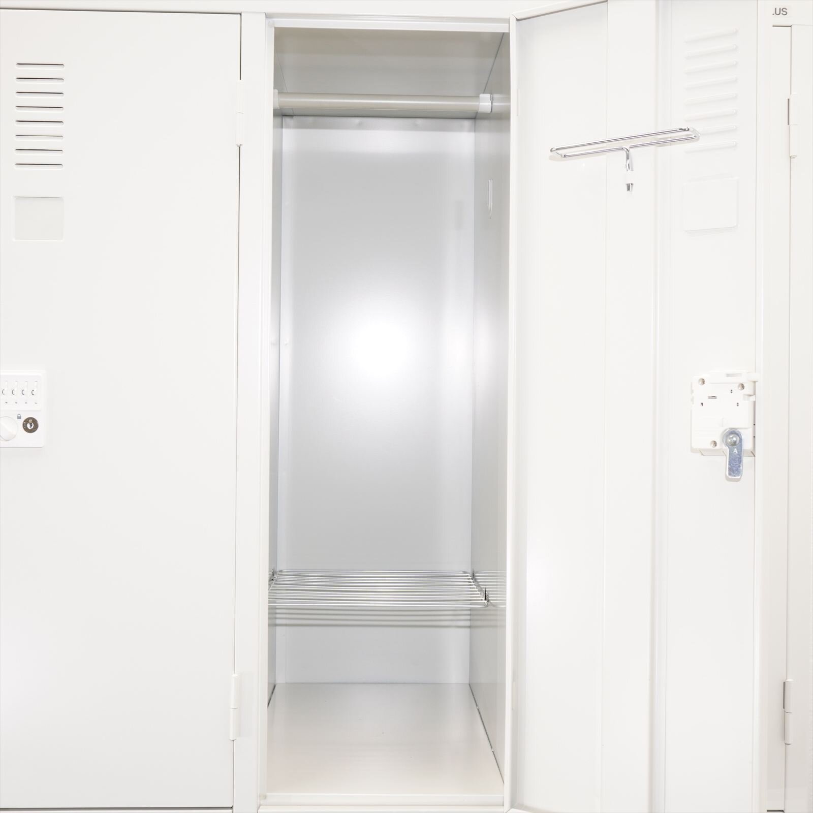 プラス LK2 ダイヤル式6人用ロッカー H1790 ホワイト