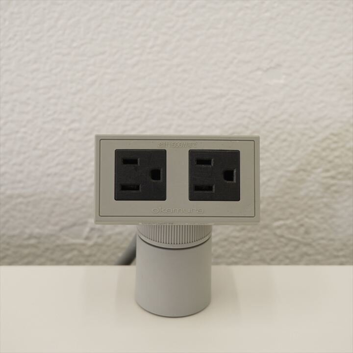 オカムラ 電源コンセントユニット 2口タイプ