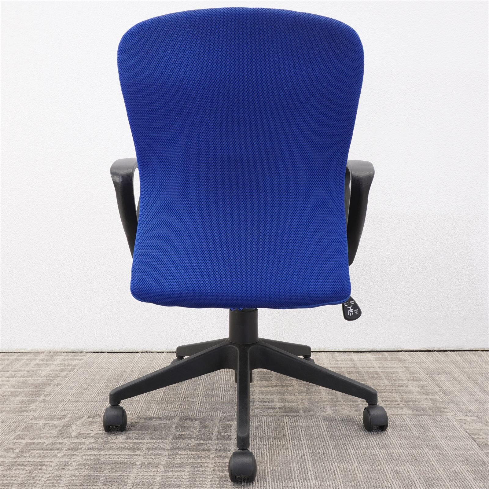 カグクロ ビジネスチェアSC シャトルチェア 固定肘 ブルー