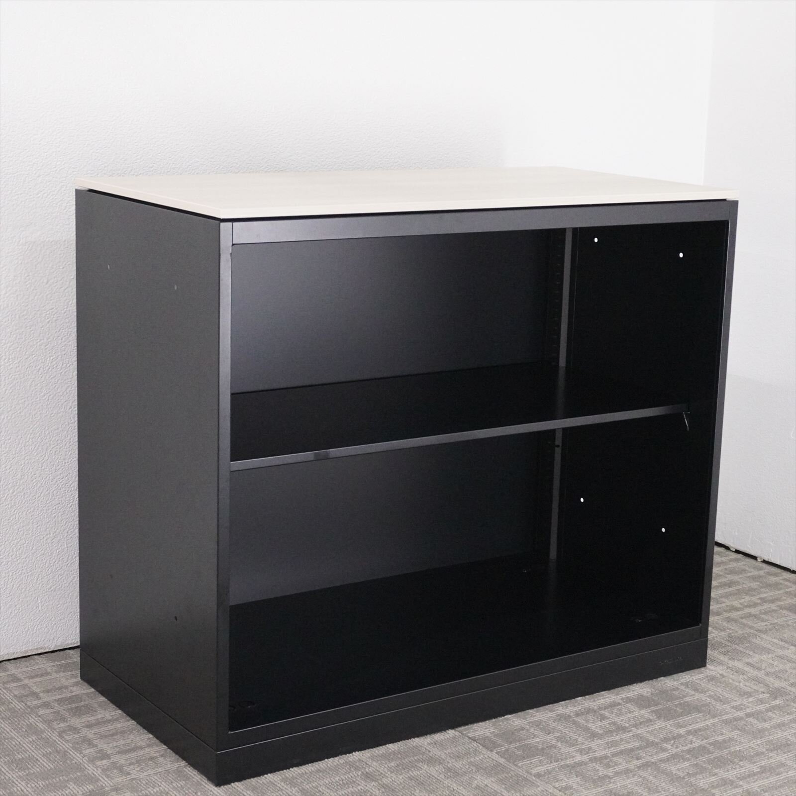 オカムラ レクトライン オープン書庫 天板付 Ｗ900 D450 H775 ZH25色 (ツヤ有り)