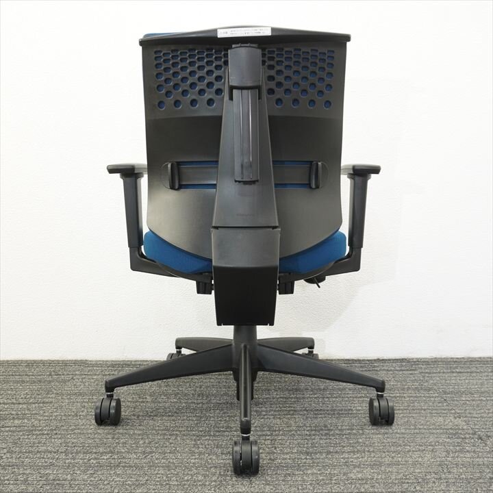 コクヨ ウィザード2 可動肘 ハンガー付 プルシアンブルー