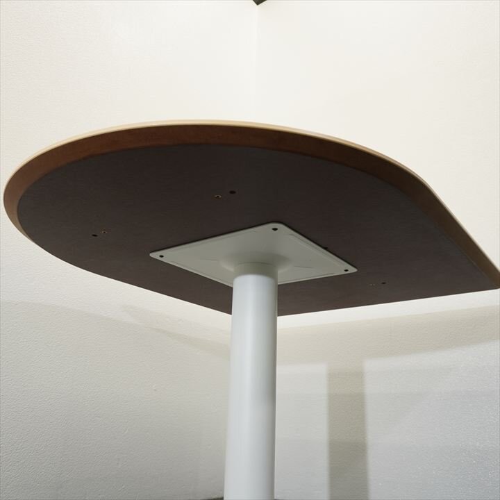 半円テーブル 木目