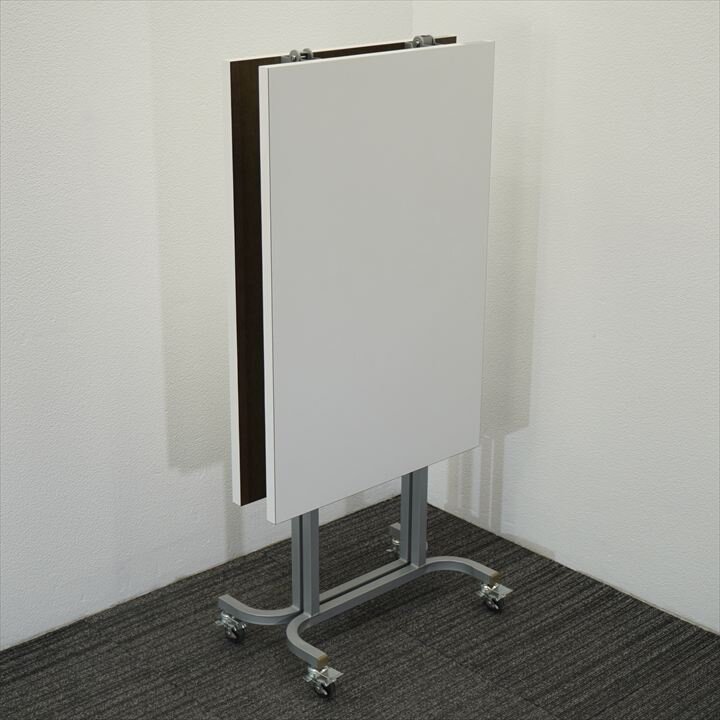 中折テーブル W1800 D600 H700 ホワイト