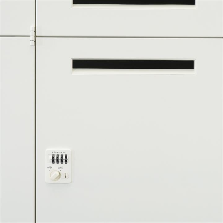 オカムラ レクトライン ダイヤル式6人用モバイルロッカー コンセント付 H1810 ZA75色