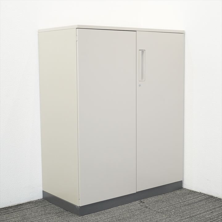 コクヨ エディア 扉付き書類整理庫 3列16段 コンビタイプ 天板付 H1130 ナチュラルグレー(F1色)