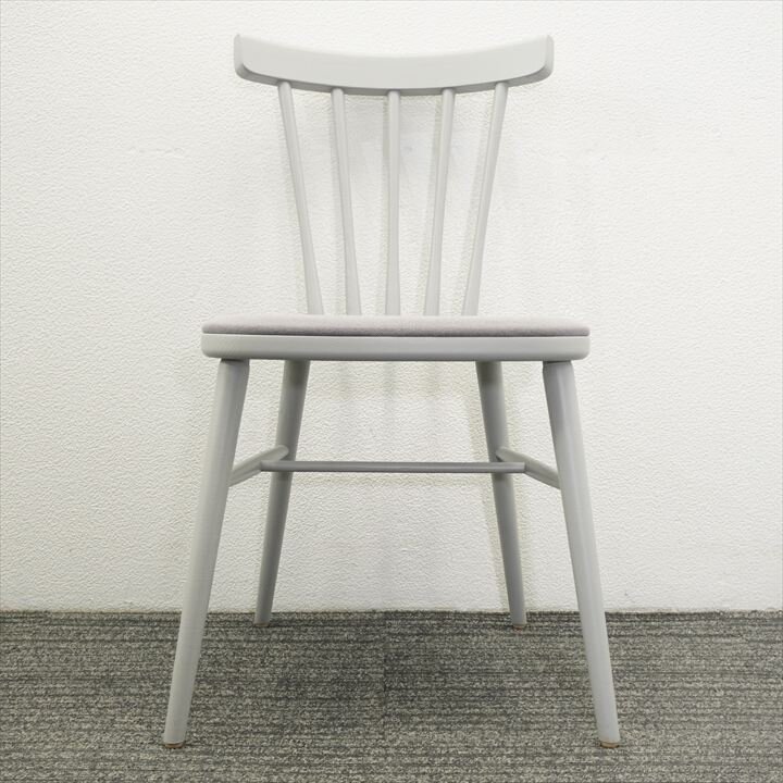 相合家具 イースティ 木製ダイニングチェア ライトグレー