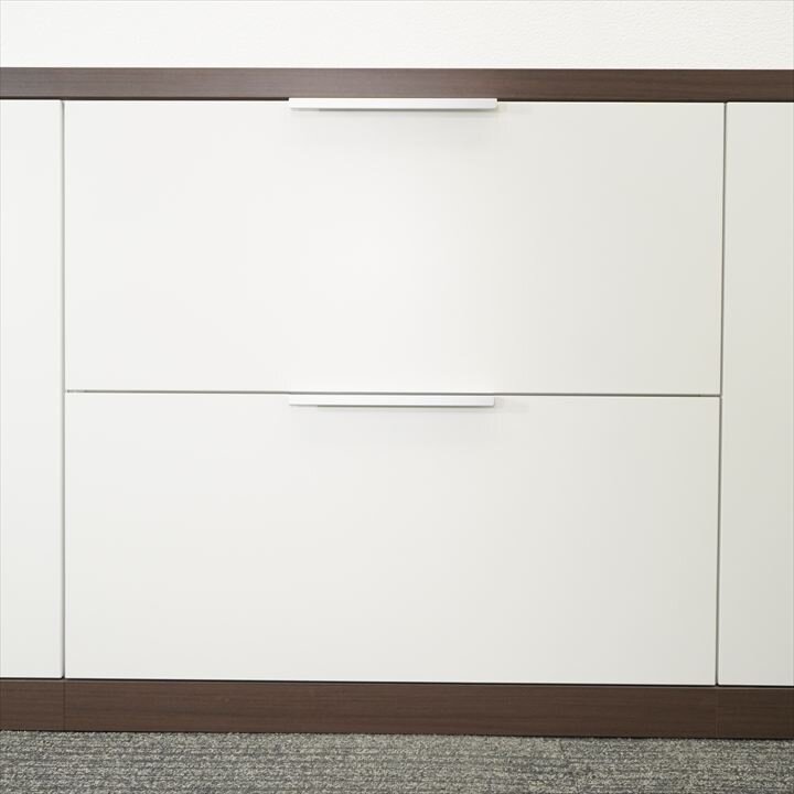 【自社便対応】木製サイドボード イトーキ インフューズ 3連 W2395