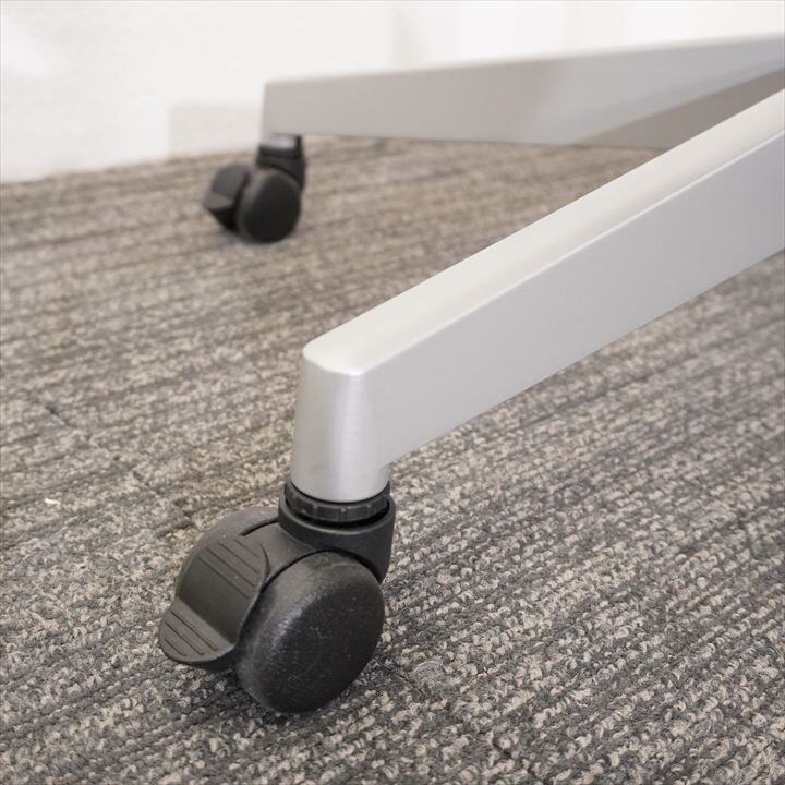 スチールケース 丸テーブル Φ800 H740 木目