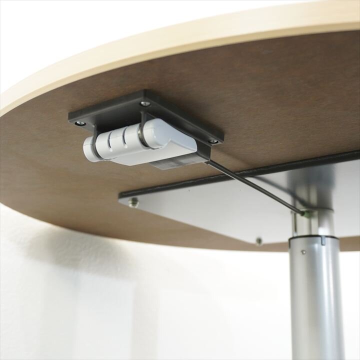 コクヨ 昇降丸テーブル ８０Φ 木目