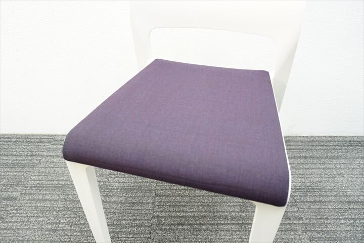 アルペール ジュノ ダイニングチェア パープル／ホワイト