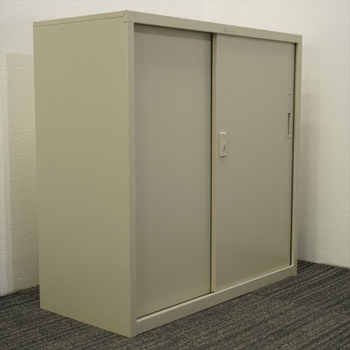 ライオン スチール扉引戸書庫 W880D400H880