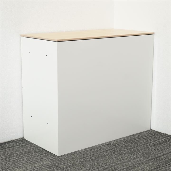 オカムラ レクトライン 2段ラテラル書庫 天板付 H775 ZA75色