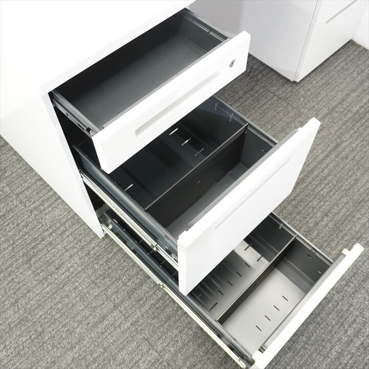 イトーキ ＣＺＲ 両袖机 147 3X3段 H720 ホワイト